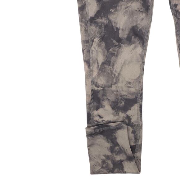 Athleta Leggings Womens S Gray Mid Rise Chaturanga Floral Active Yoga - Picture 5 of 12